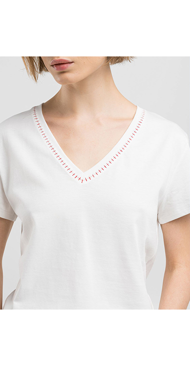 オーバーフィット幾何学模様のグラフィックTシャツ 詳細画像